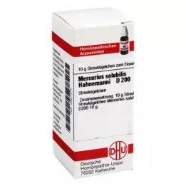 MERCURIUS SOLUBILIS Hahnemanni D 200 globuli, 10 g