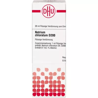 NATRIUM CHLORATUM D 200 diluizione, 20 ml
