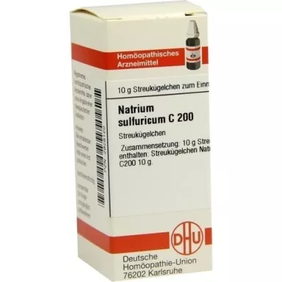 NATRIUM SULFURICUM C 200 globuli, 10 g