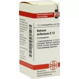 NATRIUM SULFURICUM D 12 globuli, 10 g