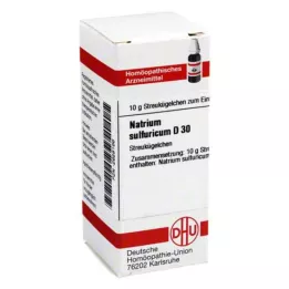 NATRIUM SULFURICUM D 30 globuli, 10 g