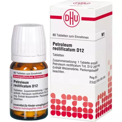 PETROLEUM RECTIFICATUM D 12 compresse, 80 pz