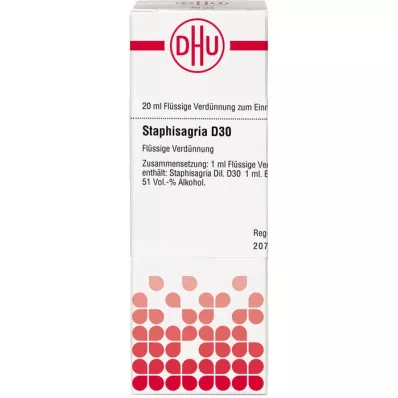 STAPHISAGRIA D 30 diluizione, 20 ml