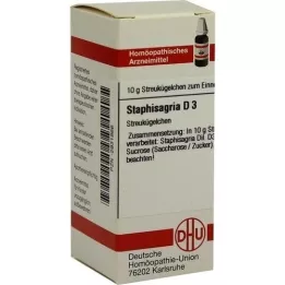 STAPHISAGRIA D 3 globuli, 10 g