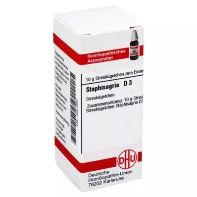 STAPHISAGRIA D 3 globuli, 10 g