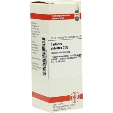 TARTARUS STIBIATUS D 30 Diluizione, 20 ml