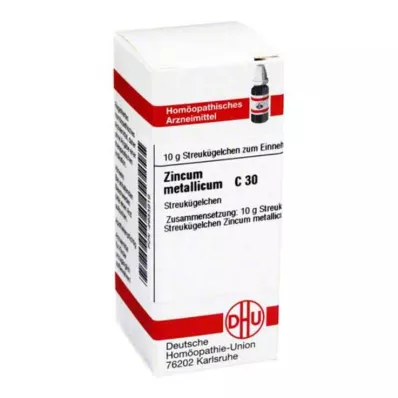 ZINCUM METALLICUM C 30 globuli, 10 g