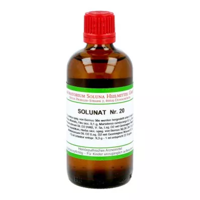 SOLUNAT N. 20 gocce, 100 ml SOLUNAT N. 20 gocce, 100 ml
