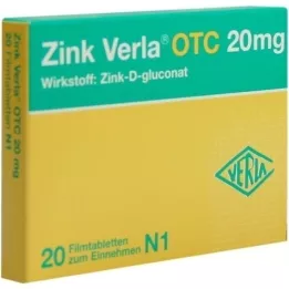 ZINK VERLA OTC 20 mg compresse rivestite con film, 20 pezzi