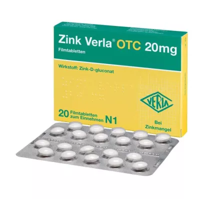 ZINK VERLA OTC 20 mg compresse rivestite con film, 20 pezzi