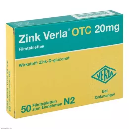 ZINK VERLA OTC 20 mg compresse rivestite con film, 50 pz