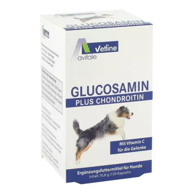 GLUCOSAMIN+CHONDROITIN Capsule per cani, 120 pezzi GLUCOSAMIN+CHONDROITIN Capsule per cani, 120 pezzi