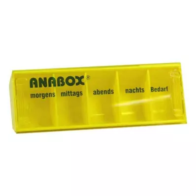 ANABOX Scatola da giorno gialla, 1 pz