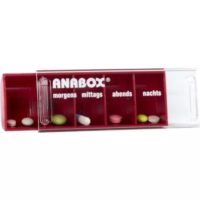 ANABOX Scatola da giorno rossa, 1 pz