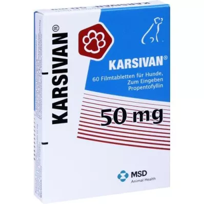 KARSIVAN 50 compresse rivestite con film per cani, 60 pz