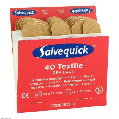 SALVEQUICK Strisce di gesso elastico Refill 6444, 40 pz