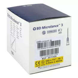 BD MICROLANCE Cannula 20 G 1 1/2 0,9x40 mm, 100 pz