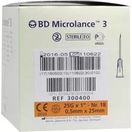 BD MICROLANCE Cannula 25 G 1 0,5x25 mm, 100 pz