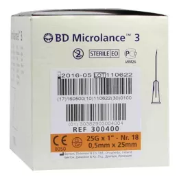 BD MICROLANCE Cannula 25 G 1 0,5x25 mm, 100 pz