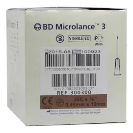 BD MICROLANCE Cannula 26 G 3/8 0,45x10 mm, 100 pz