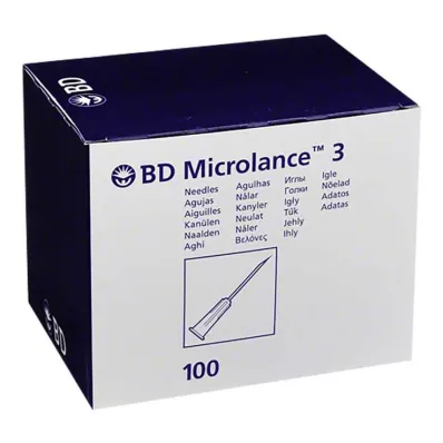 BD MICROLANCE Cannula 30 G 1/2 0,29x13 mm, 100 pz