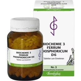 BIOCHEMIE 3 Ferrum phosphoricum D 6 compresse, 500 pz