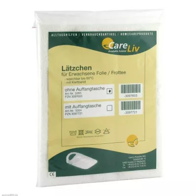 LÄTZCHEN Pellicola/tovaglia bianca estesa con nastro in velcro, 1 pz