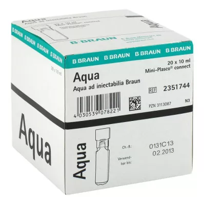 AQUA AD injectabilia Miniplasco connect Soluzione iniettabile, 20X10 ml