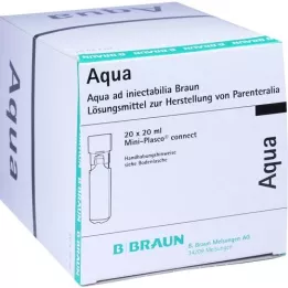 AQUA AD injectabilia Miniplasco connect Soluzione iniettabile, 20X20 ml