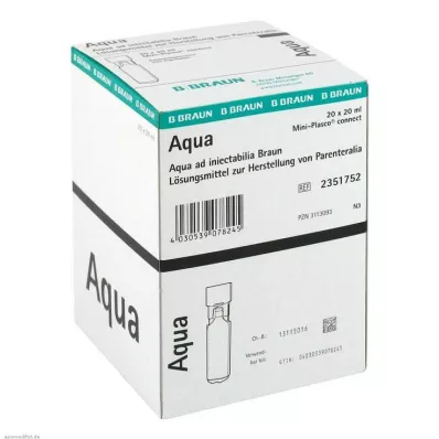 AQUA AD injectabilia Miniplasco connect Soluzione iniettabile, 20X20 ml