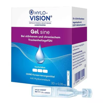 HYLO-VISION Pipette monodose Gel sine, 20X0,35 ml HYLO-VISION Pipette monodose Gel sine, 20X0,35 ml