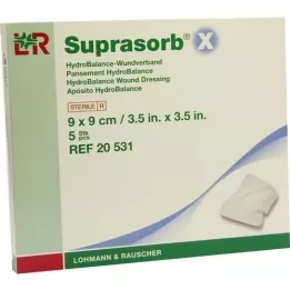 SUPRASORB X Medicazione HydroBalance 9x9 cm, 5 pz