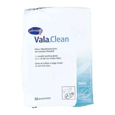 VALACLEAN Guanti da lavaggio di base, 50 pezzi
