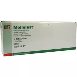 MOLLELAST Bende 6 cmx4 m confezionate singolarmente, 20 pezzi