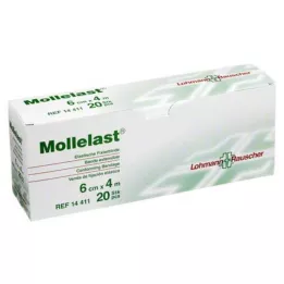 MOLLELAST Bende 6 cmx4 m confezionate singolarmente, 20 pezzi