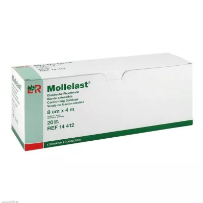 MOLLELAST Bende 8 cmx4 m confezionate singolarmente, 20 pezzi