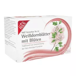 H&S Foglie di biancospino con fiori Bustina filtro, 20X1,6 g