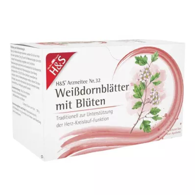 H&amp;S Foglie di biancospino con fiori Bustina filtro, 20X1,6 g