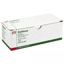 CELLONA Bende di gesso 6 cmx2 m, 2X5 pz