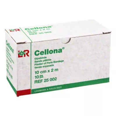 CELLONA Bende di gesso 10 cmx2 m, 2X5 pz