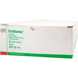 CELLONA Bende di gesso 20 cmx2 m, 2X5 pz