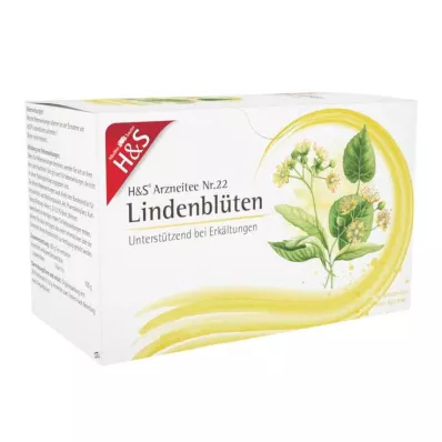 H&amp;S Sacchetto filtro per tè ai fiori di tiglio, 20X1,8 g