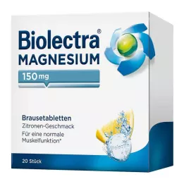 BIOLECTRA Magnesio 150 mg compresse effervescenti al limone, 20 pz