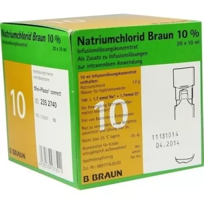 NATRIUMCHLORID 10% Marrone MPC Soluzione per infusione, 20X10 ml