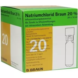 NATRIUMCHLORID 20% MPC Concentrato elettrolitico, 20X10 ml