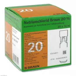 NATRIUMCHLORID 20% MPC Concentrato elettrolitico, 20X10 ml