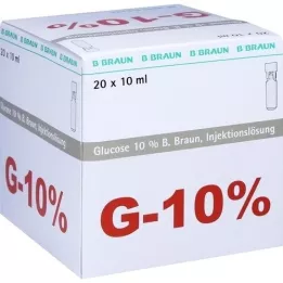 GLUCOSE soluzione iniettabile al 10% di B.Braun Mini Plasco connect, 20X10 ml