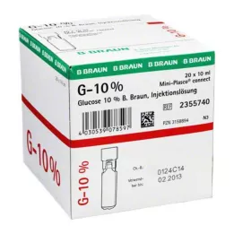 GLUCOSE soluzione iniettabile al 10% di B.Braun Mini Plasco connect, 20X10 ml