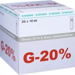 GLUCOSE 20% B.Braun Mini Plasco connect soluzione iniettabile, 20X10 ml