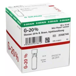 GLUCOSE 20% B.Braun Mini Plasco connect soluzione iniettabile, 20X10 ml